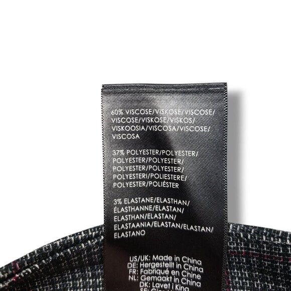 Liverpool Renee Straight Leg Trouser Womens 18W Grey Plaid Pants - Picture 12 of 12